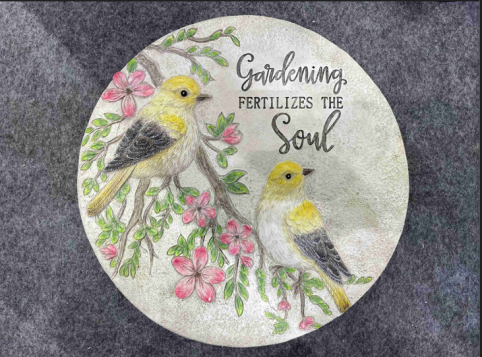 Gardening fertilizes the soul Stepping Stone <br/> #203931