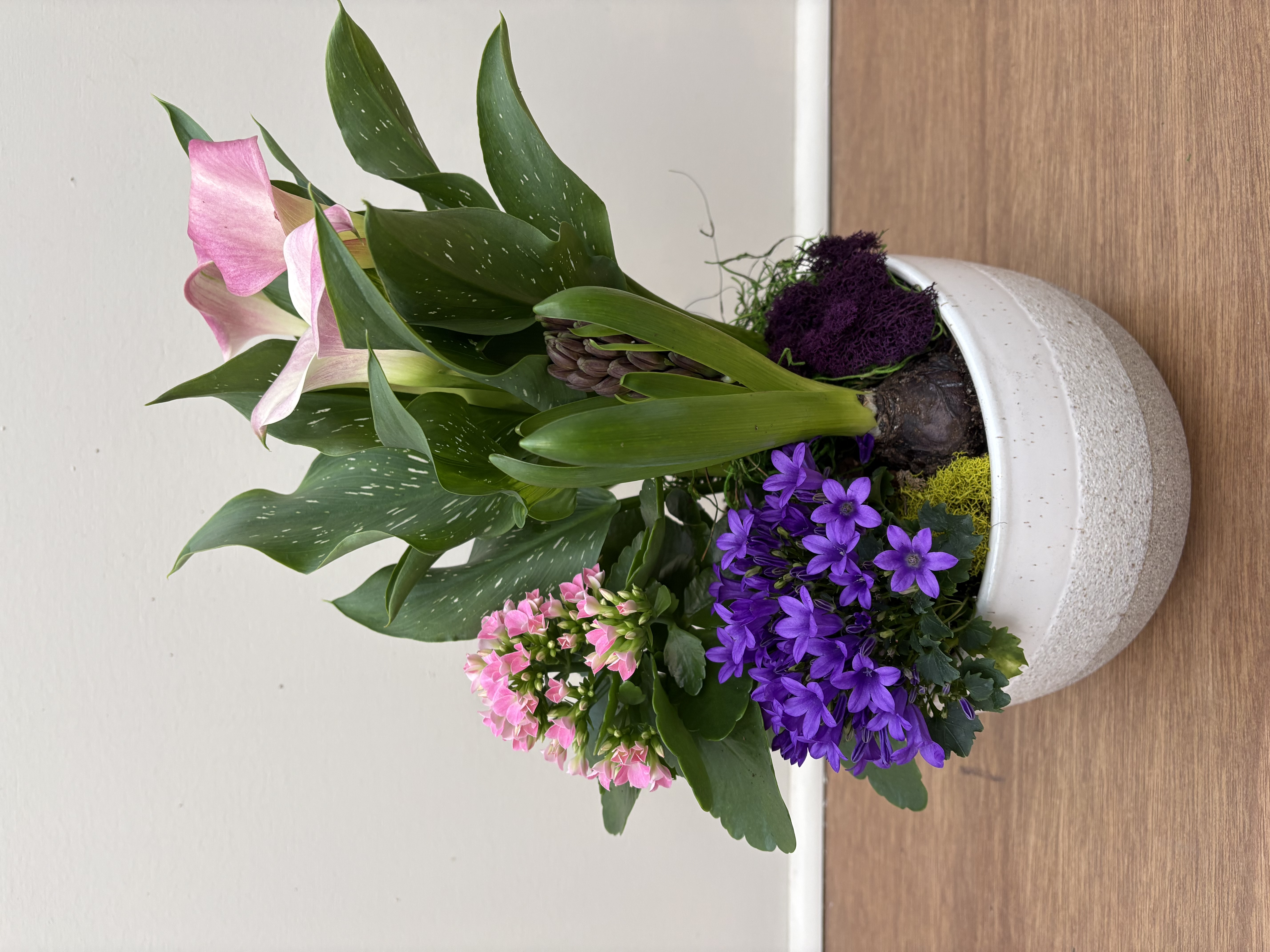 Pink Calla Harmony Planter