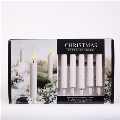 Christmas Taper Candles